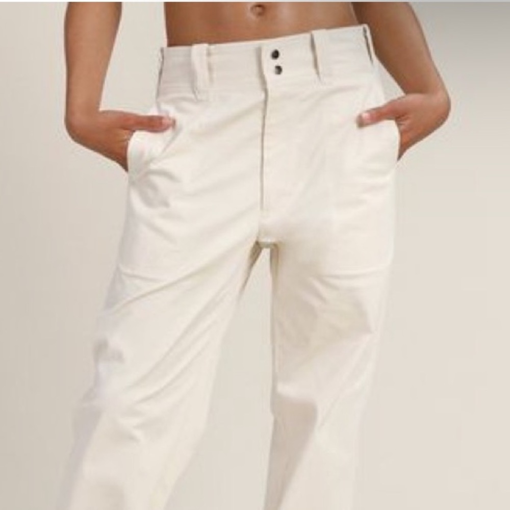🆕ORSEUND IRIS CREAM CARPENTER PANTS SIZE MEDIUM NWT - Picture 3 of 7